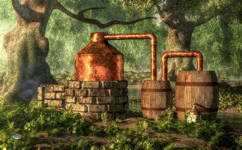 Moonshine Still 2 Digital Art By Daniel Eskridge