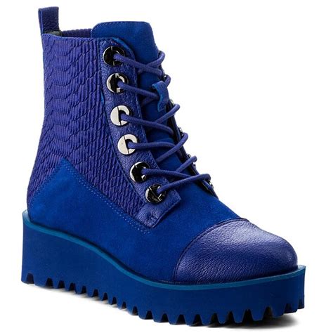 Botki United Nude Combat Cobalt Eobuwie Pl