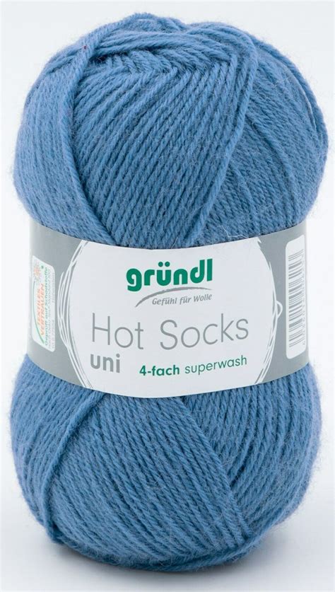 Gründl Hot Socks Uni 50g Sockenwolle 4 fach Sockenwolle Wolle Garne Strickmaus Jasmine