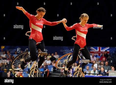 Austria Compete In The Womens Elite Artistic Cycling Pair