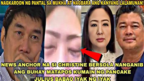 News Anchor Christine Bersola Nanganib Ang Buhay Matapos Kumain Ng