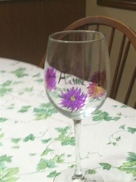 Personalized wine glasses