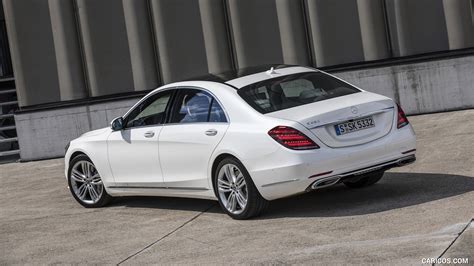 2018 Mercedes Benz S Class S 560 Color Designo Diamond White Bright Rear Three Quarter