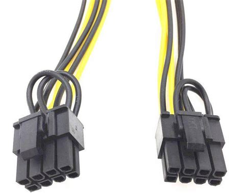 Переходник 6pin ->,2x8pin (6+2) PCI-E GPU переходник видеокарты на 8пин ...