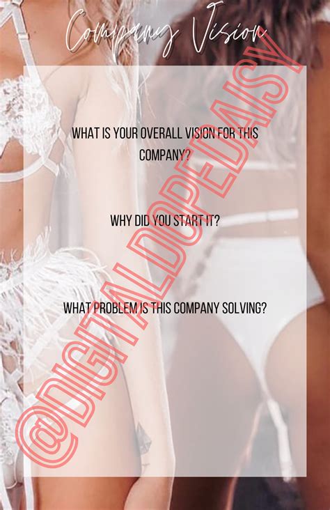 Lingerie Shop Business Plan Template Etsy