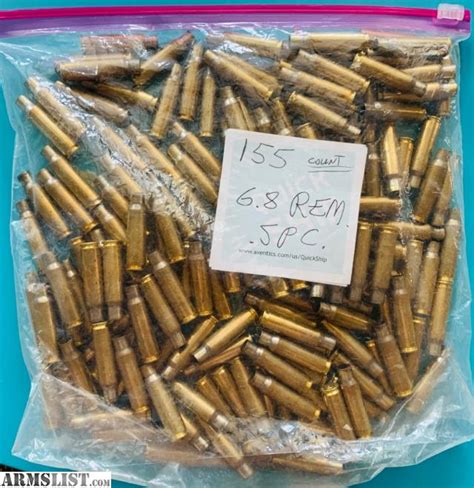 Armslist For Sale Once Fired 6 8 Rem Spc Brass