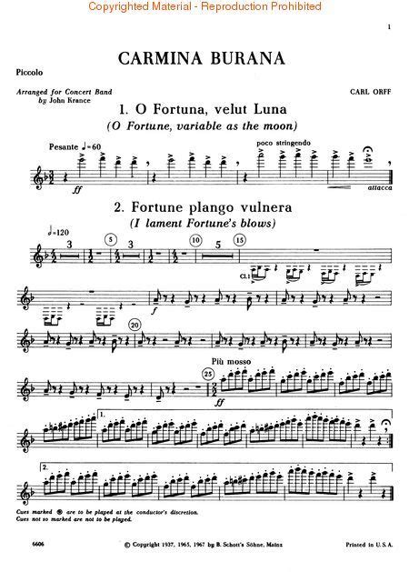 Carmina burana partitura piano pdf sheet - hollywoodlasopa