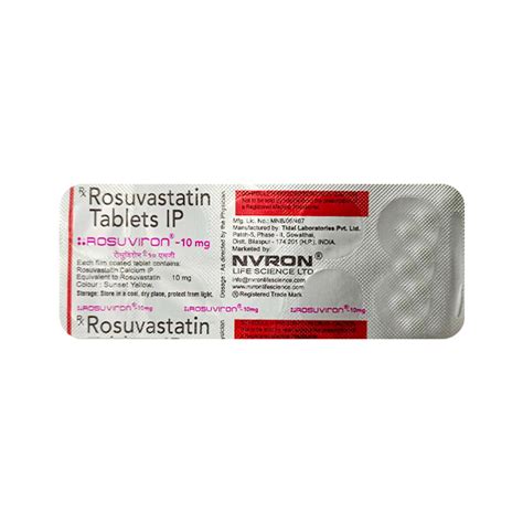 Buy ROSUVIRON 10mg Tablet 10 S Online At Upto 25 OFF Netmeds