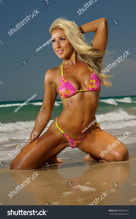Sexy Blonde Beach Bikini Girl Stock Photo Shutterstock