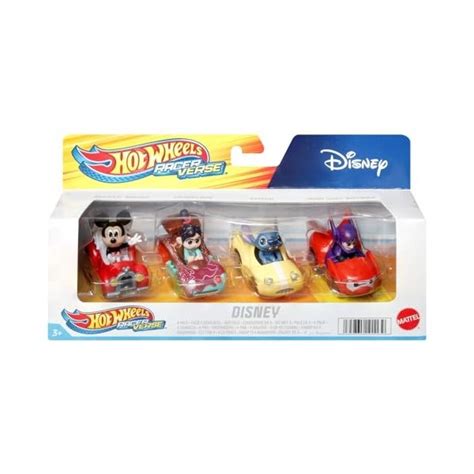 Hot Wheels Coffret Racerverse 4 Voitures en Métal Moulé À LÉchell