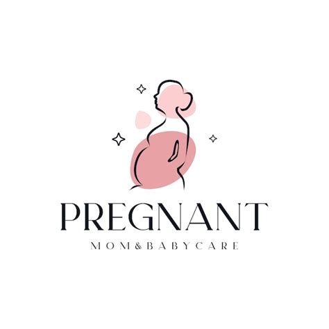 Premium Vector Pregnant Woman Logo Vector Design