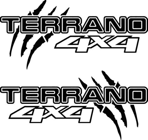 Pack 2 Logos Adhesivos Nissan Terrano Costado Pickup 4x4 Cuotas Sin