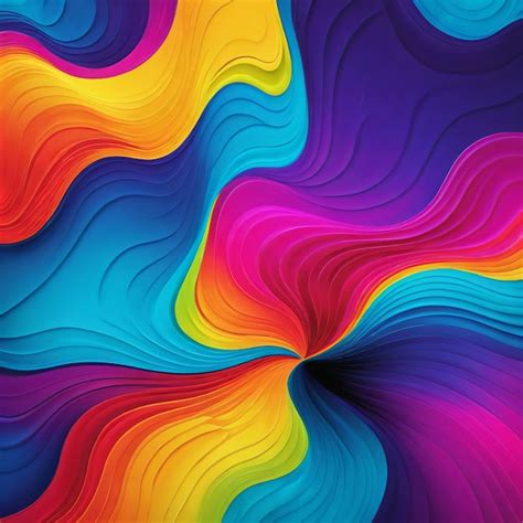 Premium Photo Abstract Vibrant Color Background Design