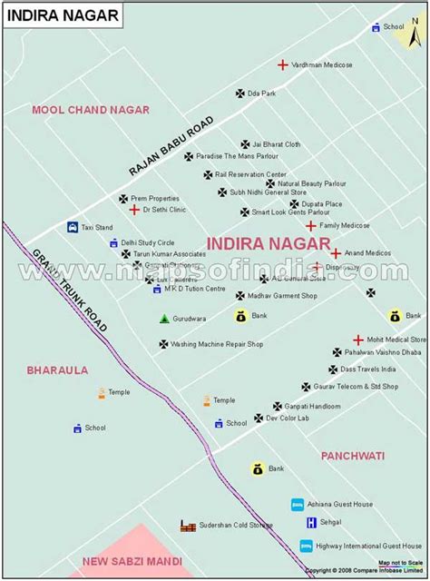 indra nagar map