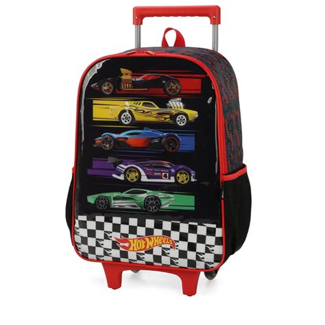 Mochila Hot Wheels Rodinhas Ideal Para O Seu Pequeno
