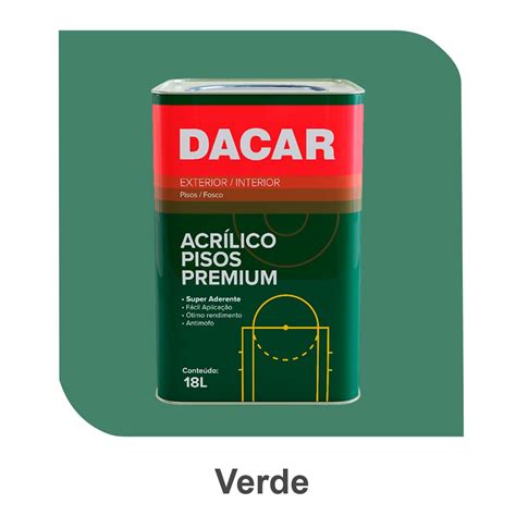 TINTA P PISOS 18L VERDE DACAR TINTA PISO VERDE 18L VERDE DACAR DACAR