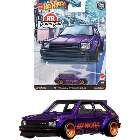 Hot Wheels Premium Car Culture Ronin RunToyota Starlet KP61 Mint Card Shopee Malaysia