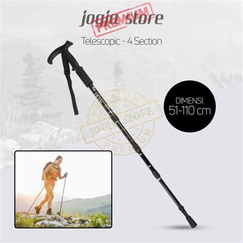 Jual Trekking Pole Telescopic Section Tongkat Gunung Tracking Pole