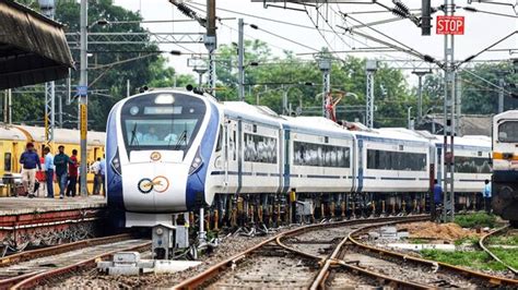 Stones Pelted At Gorakhpur Lucknow Vande Bharat Train In Ups Barabanki