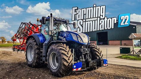 Using Only New Holland For A Day At The Farm Farming Simulator 22