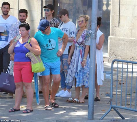 Rita Ora Parades Her Phenomenal Physique In A Tiny Gold Bikini Daily Mail Online