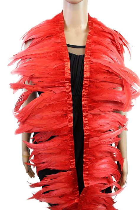 Color Yard Long Inch Height Rooster Coque Feather Fringe Trim