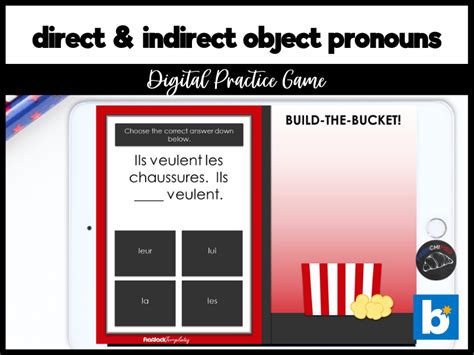 French Direct And Indirect Object Pronouns Boom Cards Teaching