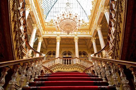 Low Angle View Of Grand Staircase At License Image