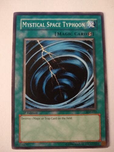 Yu Gi Oh Mystical Space Typhoon Sdp 032 1st Edition Spell Tcg Ccg