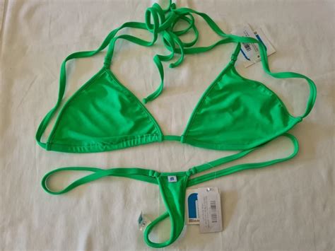 NEW WICKED WEASEL Microminimus Neon Green 457 Bikini Bottom Tri Top Size XL 62 66 PicClick UK