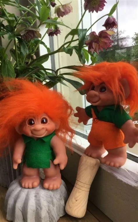 Pair Of Dam Ginger Chubby Trolls Troll Dolls Funny Troll Troll