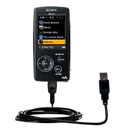Classic Straight USB Cable Suitable For The Sony Walkman NWZ A816 With Power Hot Sync And Charge