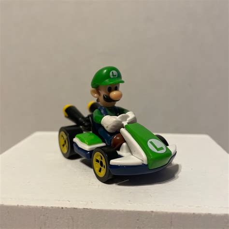 Toys Hot Wheels Mario Kart Luigi Standard Kart Car Small Metal Toy Mattel Poshmark