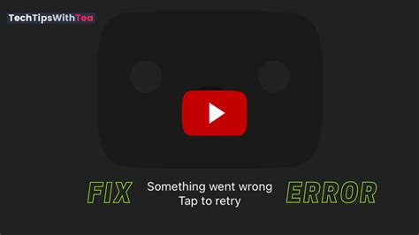 Fix Youtube Something Went Wrong Error How To Guide