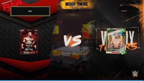 Wwe K Myfaction Weekly Towers Week Youtube