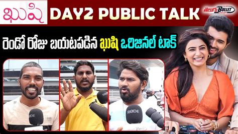 Kushi Movie Day Public Talk Vijay Devarakonda Samantha Kushi