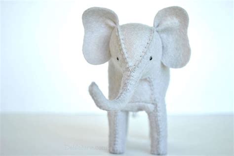 Stuffed Elephant Pattern - Make Your Own Poseable Felt Elephants