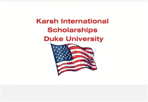 Karsh International Scholarships At Duke University Scholarseduhub