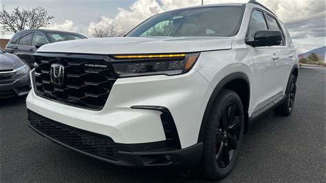 Honda Pilot Black Edition Platinum White Pearl Walkaround