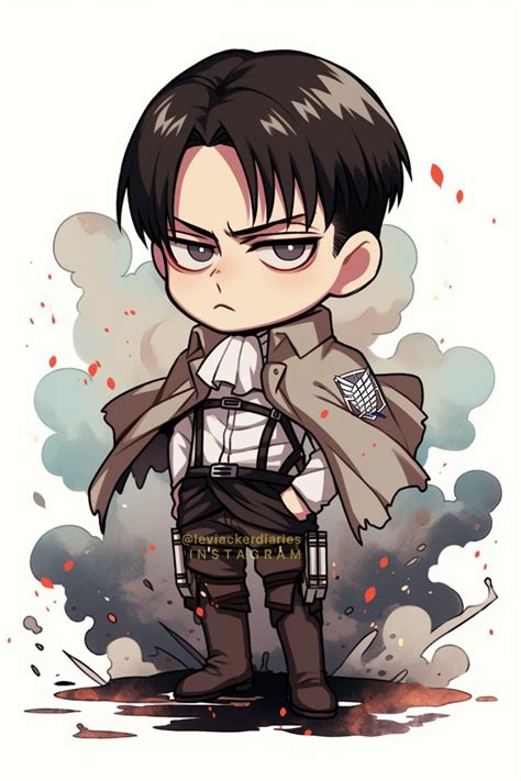 Chibi Captain Levi 😍 Captain Levi Chibi Levi Ackerman