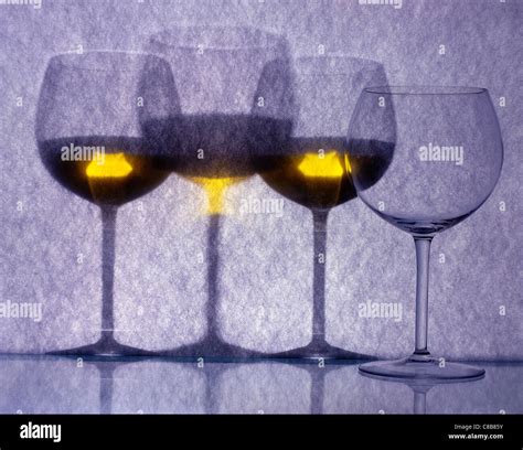 Glasses of white wine Stock Photo - Alamy