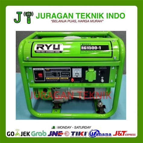 Jual TEKIRO RYU Mesin Genset Generator Bensin RG1500 1 RG 1500 1