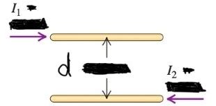 Solved Dos Alambres Largos Paralelos Est N Separados Una Chegg