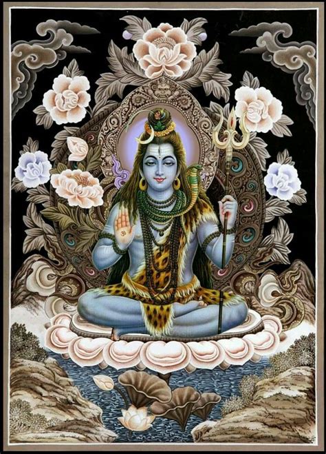 Lord Shiva As Adiyogi In Creative Art Painting Hindu Art Shiva