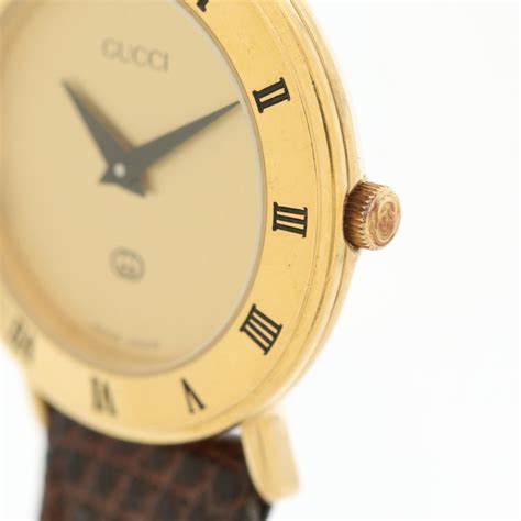 Vintage Gucci 3000l Gold Tone Quartz Wristwatch Ebth