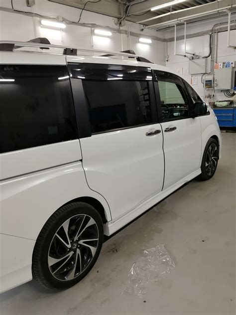 ТОнировка пятак поверх заводской — Honda Stepwgn (5G), 1,5 л, 2016 года ...