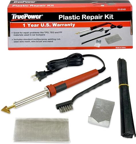 Plastic Welding Kit With Plastic Welder Rods Reinforcing Mesh Hot Iron Stand Wire Brush