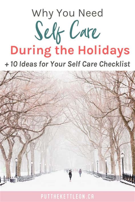 Self Care Checklist During the Holidays + Free Printable - Put The