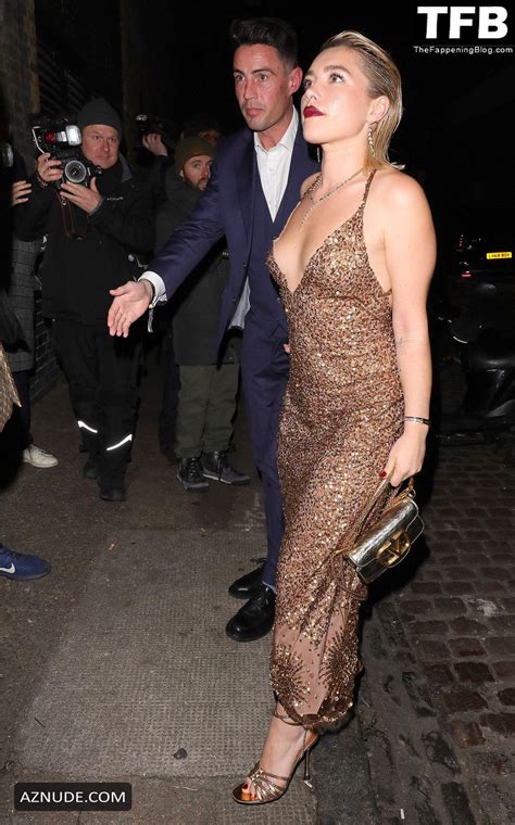 Florence Pugh Flashes Her Tits While Attending The Fashion Awards After Party In London Aznude