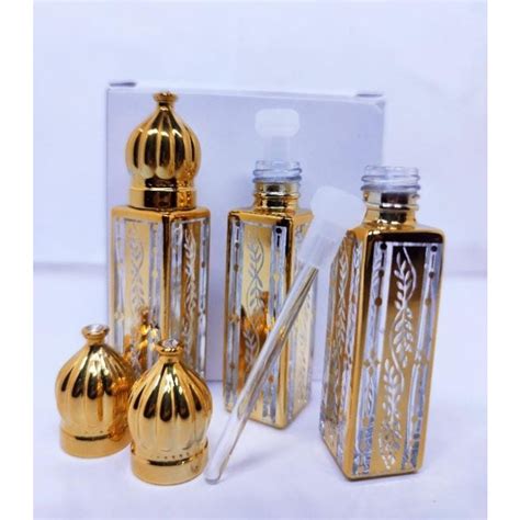 Jual BOTOL TOLA KUBAH EMAS UKURAN 10 ML BOTOL PARFUM KOSONG COLEK